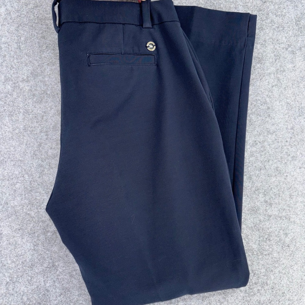 Brooks Brothers Red Fleece Womens Navy Blue Stretch Straight Leg Dress Pants 6